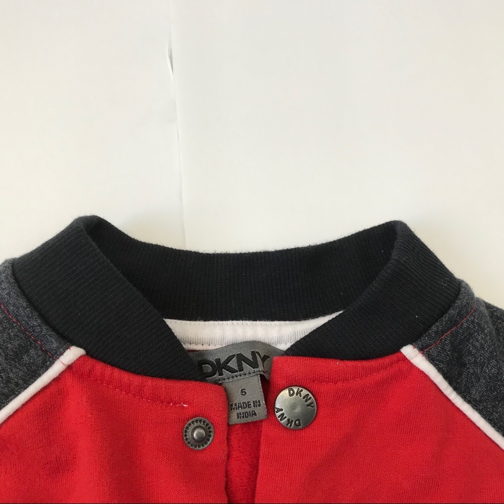 DNKY Logo Button Snap Jacket Coat - Picture 8 of 9